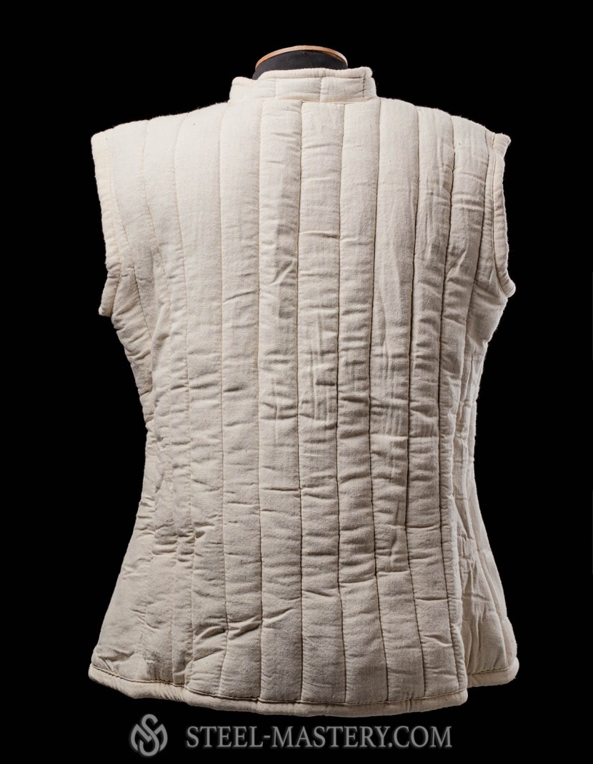 Sleeveless gambeson uncolored XL photo made by Steel-mastery.com