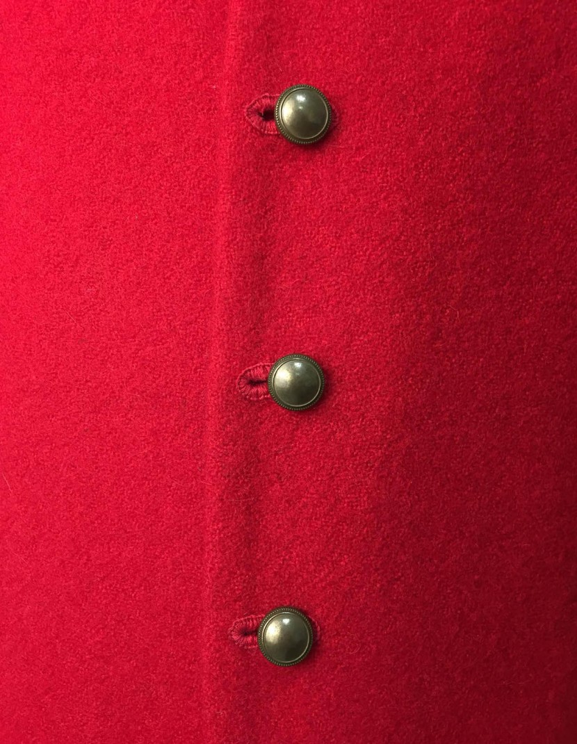 MEDIEVAL RED WOOL COTARDIE photo made by Steel-mastery.com