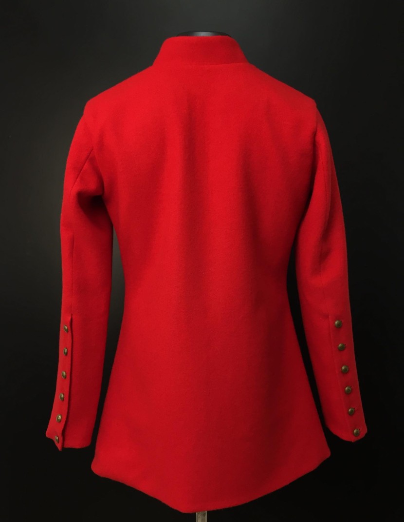 MEDIEVAL RED WOOL COTARDIE photo made by Steel-mastery.com