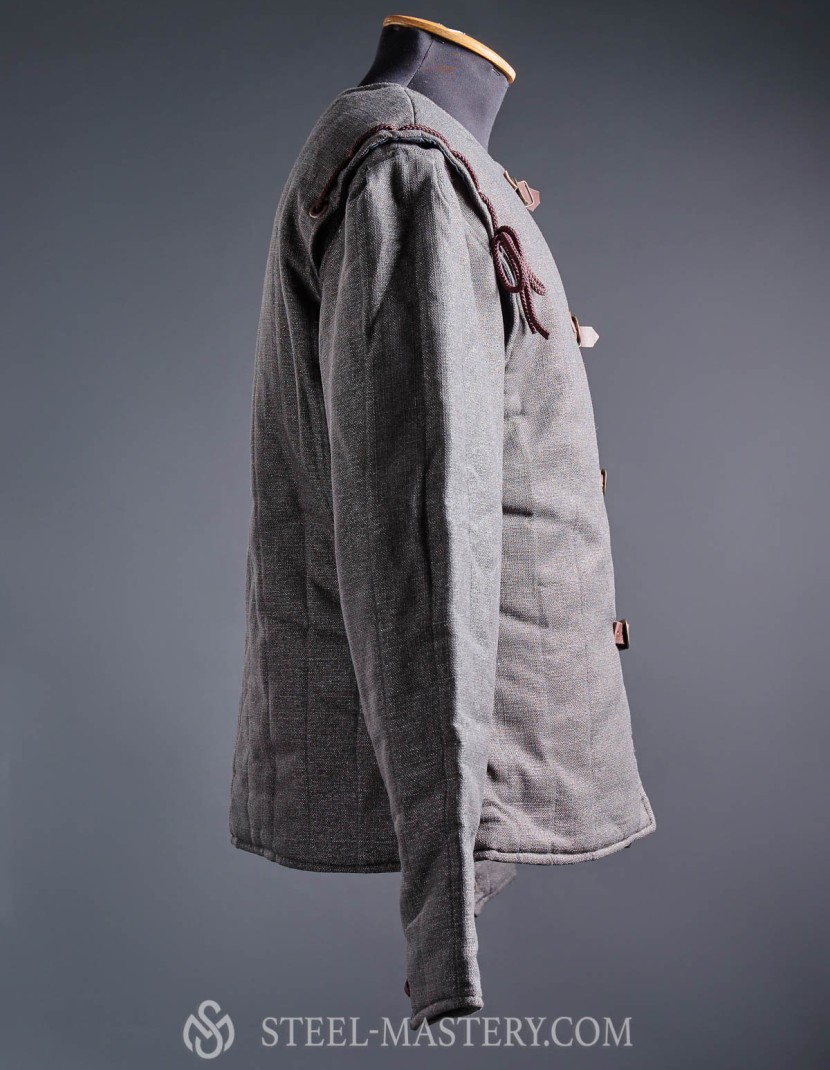 Grey jacket in medieval style photo made by Steel-mastery.com