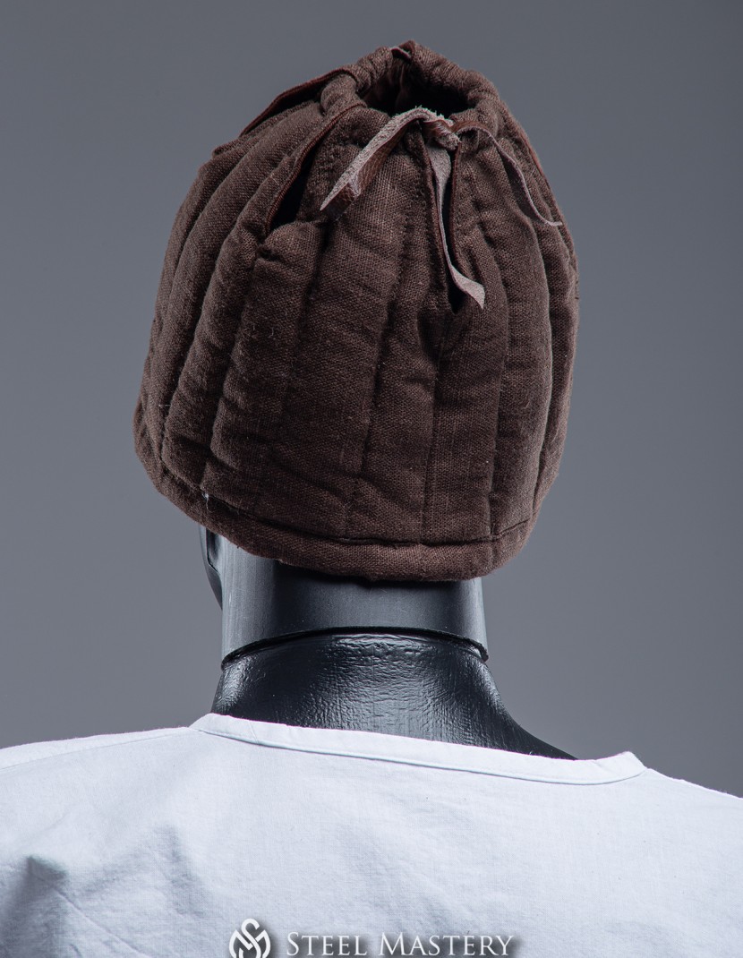 BROWN LINEN LINER FOR HELMET IN STOCK photo made by Steel-mastery.com