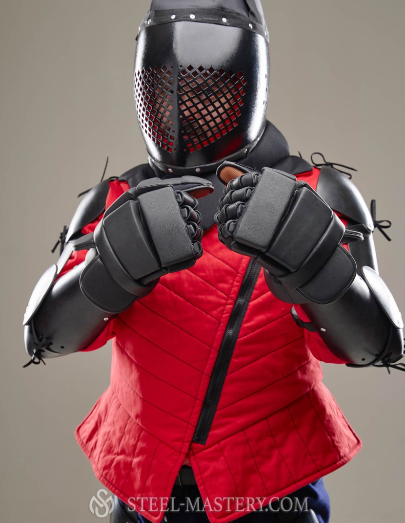 Helmet for knife- and stick-fighting, modern sword fighting and HMB fencing training photo made by Steel-mastery.com