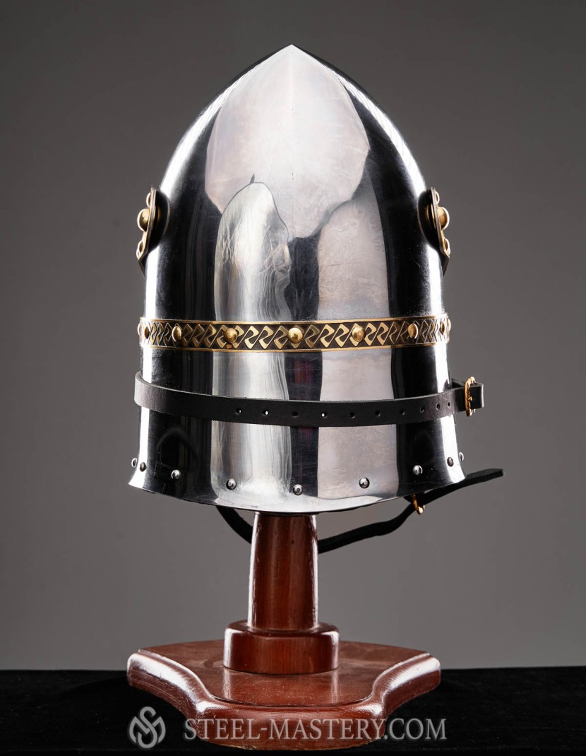 Helmet with lifting visor for SCA photo made by Steel-mastery.com