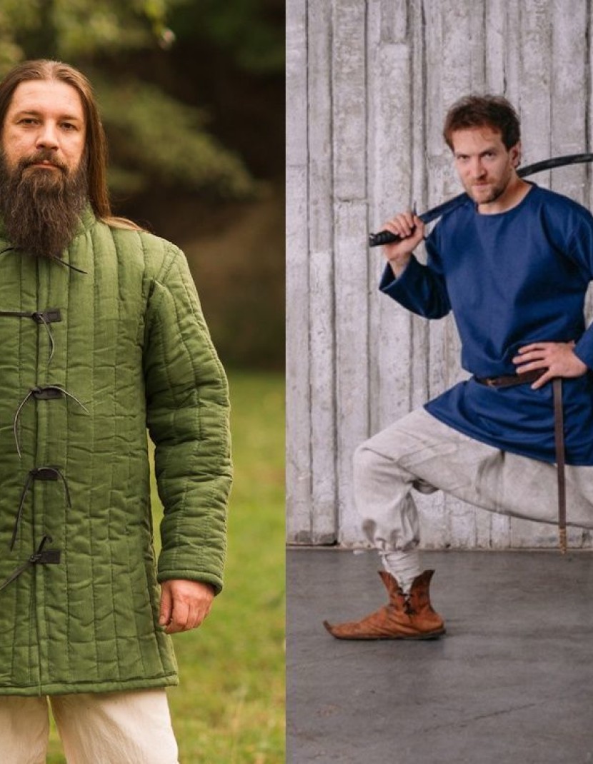 Medieval gambeson and cotton Eastern Pants photo made by Steel-mastery.com
