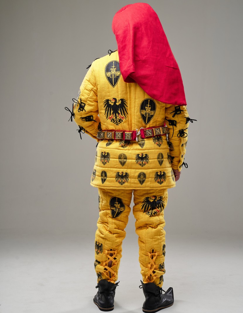 Medieval gambeson with long padded chausses (Cotton set) photo made by Steel-mastery.com