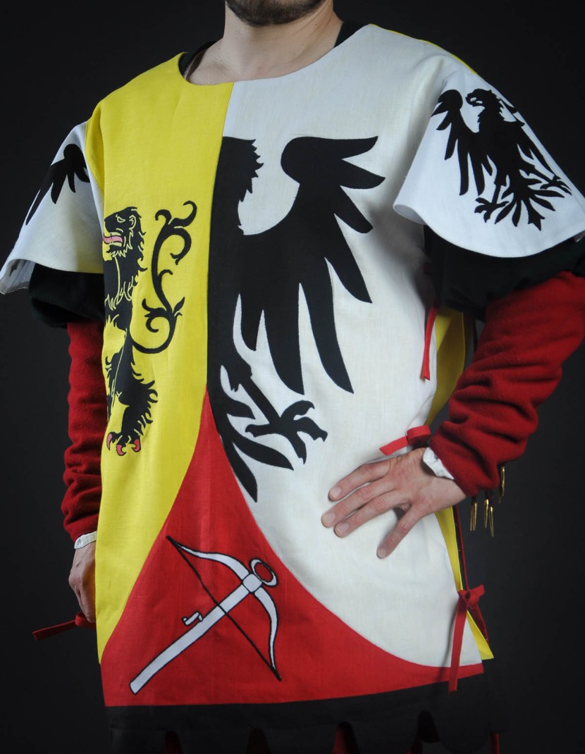 Tabard with lion, crossbow and half-eagle photo made by Steel-mastery.com