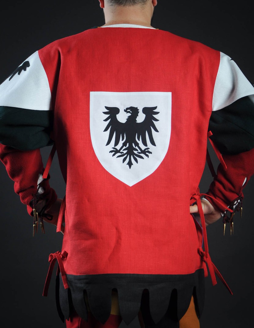 Coat of arms (tabard) with cock with arrows photo made by Steel-mastery.com