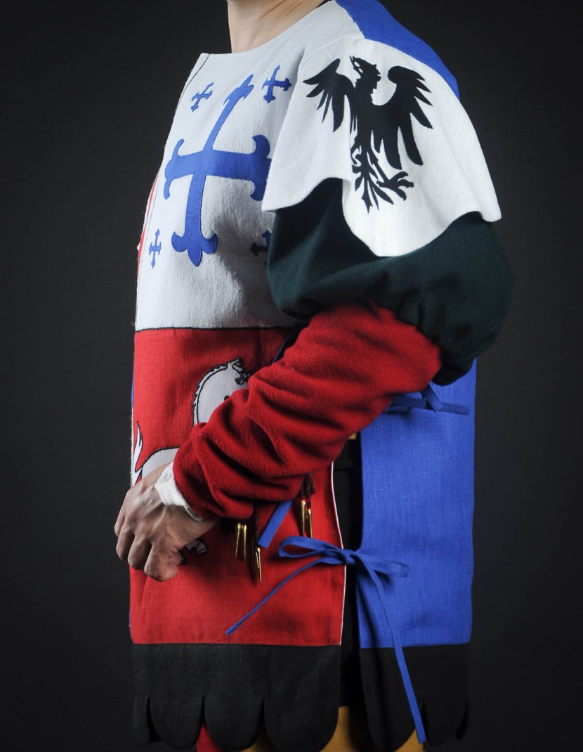 Quarter colored tabard with unicorn photo made by Steel-mastery.com