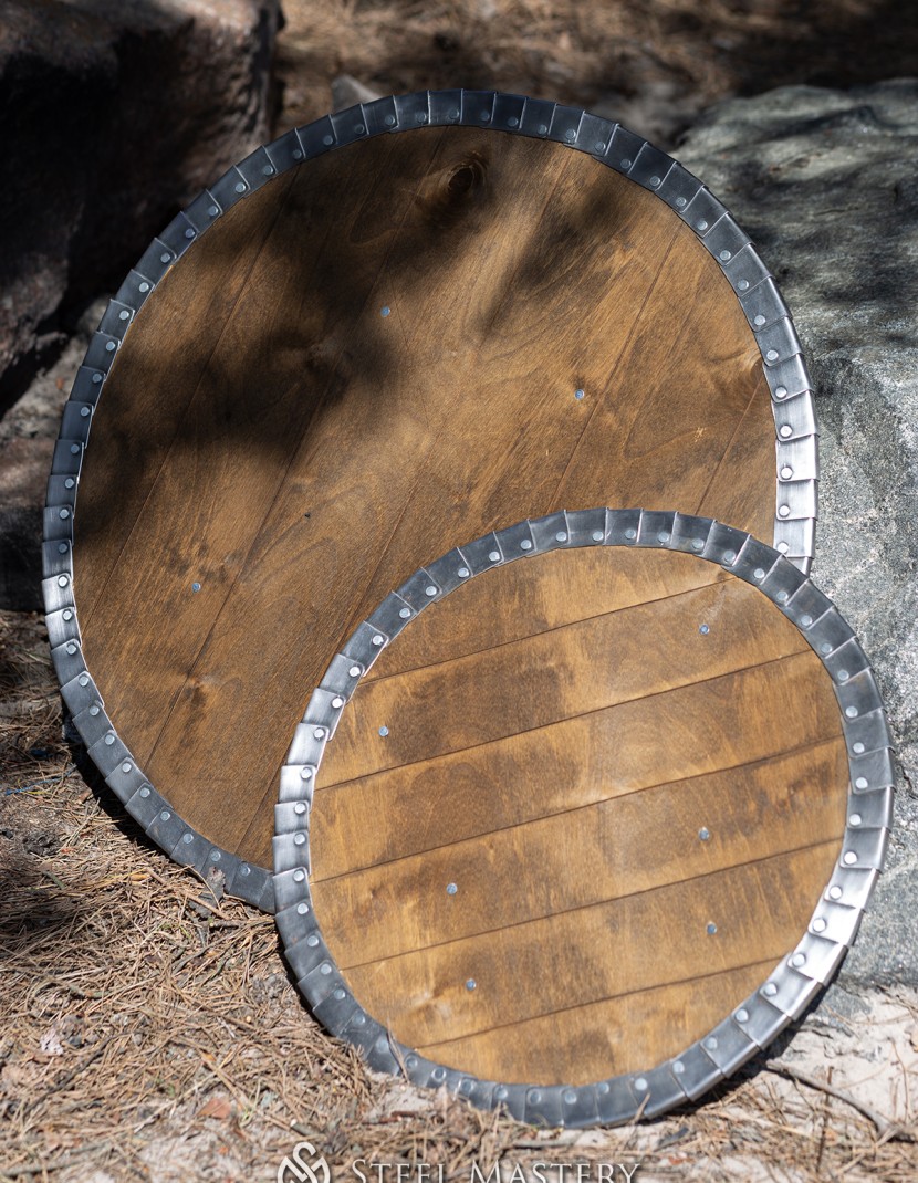 Medieval round shield photo made by Steel-mastery.com
